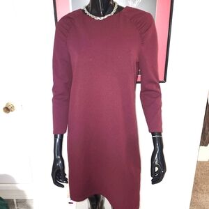 Mango Basics Burgundy Dresx